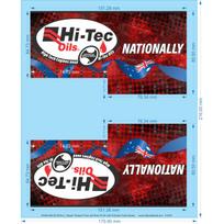 Hopper Transport Truck and Short ‘Hi-Tec Oils’ B-Double Trailer Decals - 1/50 - Water Decal