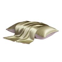 Silk Pillowcase by Canhua Niangniang 100% Mulberry Silk Pillow Core Cover Single Home Travel Luxury Pillowcase Blue Purple