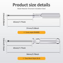 2Pcs Mini Cross Screwdriver Flat Head Phillips Slotted Screw Driver DIY Home Small Manual Precision Home Appliances Repair Tool