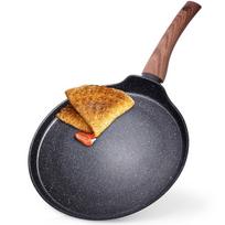 Granite egg pan with 4 holes BLACK&WOOD 19x19 cm