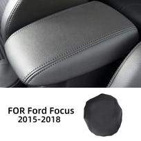 PU Leather Armrest Protector Cover Trim for Ford Focus 3 MK3 2015-2018 Interior Moulding black thread
