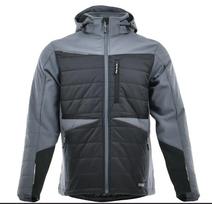 Men's hybrid winter softshell insulated work jacket - Comfort Winter SARA S Petrol-Black