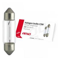 Halogen bulbs C5W Festoon 36mm 24V 10 pcs AMIO-01000
