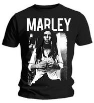 Bob Marley BlackWhite T-Shirt XXL