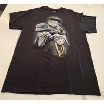 DOM It's About The Art Hug Life Cats Gangster Streetwear Graphic TShirt XL Black Unisex T-Shirt S