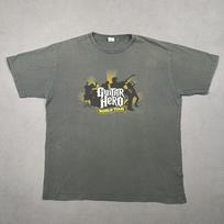 Vintage Guitar Hero World Tour T-Shirt Mens Large Gray Faded Cotton Gaming Promo Unisex T-Shirt XL