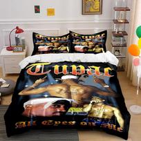Tupac Themed Bedding Set – All Eyes On Me Bedding set (1 duvet cover, 2 pillowcases, duvet not included) 135x200cm