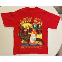 VTG Single Stitch Tabasco Bayou Heat Alligator Hot Spicy T-Shirt Red Signal XL Unisex T-Shirt XXXXL