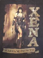 Vintage 90s Xena Warrior Princess TV Promo Original Print Black Tshirt Large Unisex T-Shirt S