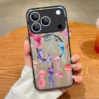 Thin Ring Magnetic For Magsafe Case For iPhone 17 Pro Max Case iPhone 16 15 14 13 Pro Max 17E Summer Ocean Theme Phone Hybrid TPU+PC Matte Cover iPhone 16E/17E