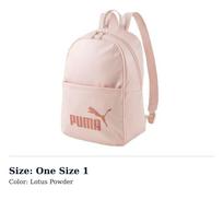 PUMA Fabric Backpack Regular Womens Lotus Powder 078300-03 One Size 1