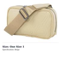 PUMA Athleisure Artificial Leather One Shoulder Crossbody Fanny Pack Regular Unisex Beige 079637-01 One Size 1