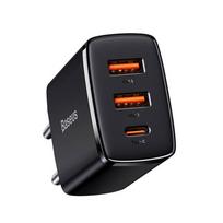 Baseus Compact Power Adapter 30W 1xUSB-C + 2xUSB