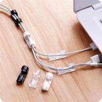 20pcs Self-adhesive Wire Organizer Line Cable Buckle Plastic Clips Ties Fixer Fastener Holder balta