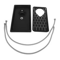 Pitcher Rinser Drain Drip Tray Stainless Steel Bar Glass Rinser for Sink Cup Washer for Home