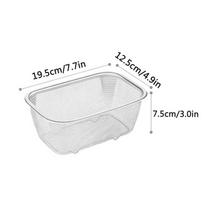 Stainless Steel Mesh Basket Rectangle Fine Mesh Oil Strainer Vegetable Fruit Colander Strainer Frying Basket Kitchen Tools Sieve