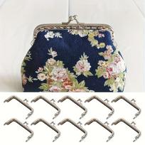 0pcs Smooth Metal Lock Wallet Buckle - Alloy Square Frame for Crochet Handbags, DIY Craft Bag Closing Tool Bag handle
