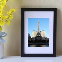 Solid Wood Wall Hanging Art Frame for Sketches and Oil Paintings – Fits 4 Openings and 8 Display Photos.
