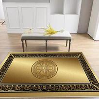 Modern Golden Antiskid Living Room Rug Luxury Big Size Bedroom Carpet Lint-free Soft Sofa Table Mat Easy Clean Machine Washable 60*90cm