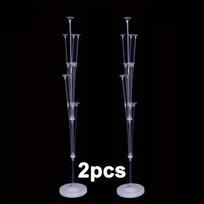 2pcs Balloon Stand Kit 63inches Balloon Sticks on Floor and Table Balloon Holder Party Decoration for Wedding Birthday Graduation 2pcs