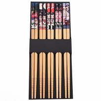 5pairs Chinese Style Chopsticks Bamboo Anti Slip Sushi Chopsticks Household Restaurant Bamboo Chopsticks 5Pair
