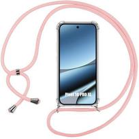 Coque pour Google Pixel 10 Pro XL, Protection Anti-Rayure Transparente TPU avec Cordon Rose