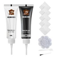 20ml Dirbtinės odos remonto gelio rinkinys Vinilo restauravimo kremo rinkinys Remontuoja įbrėžimus įtrūkimus Odinių baldų priežiūros produktai A