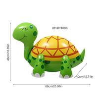 Sea Turtle Balloon 4D Walking Balloons Foil Turtles Smiling Sea Turtle Balloon Cute Blow up Animals for Animal Zoo Theme 66x48x40cm