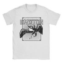 Roko grupė Led Zeppelins falling angel Šaunus 100% medvilnės marškinėliai trumpomis rankovėmis Crew Neck Viršutiniai drabužiai Grafiškai spausdinti S