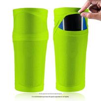 Breathable Football Shin Guard Socks for Children & Adults - Sports Protective Gear. Medium