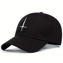 Unisex Cross Embroidery Baseball Caps Spring Autumn Outdoor Adjustable Casual Hats Sunscreen Hat Sports Cap