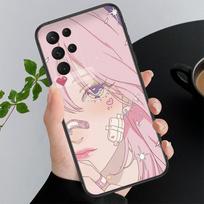 Phone Case For Samsung A17 A55 A16 A56 A35 A15 A53 A54 A33 A34 A25 A05S A52 A52S A07 A26 A06 Pink Japan aesthetic Anime A15
