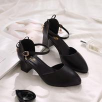 Spring Summer Fairy Style Thin-Strap High Heels - Bowknot with Golden Buckle Comfortable Versatile 35