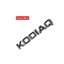 Car Emblem Metal Badge Logo Body Decals Sticker For Skoda KODIAQ Glossy Black Matte Black Auto Accessories