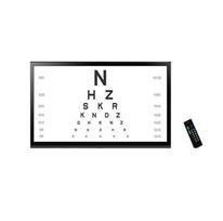 Visual Color LED Acuity Chart 20 Inches juoda