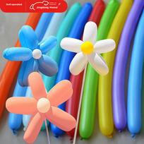 Guangduola Long Balloon, Children's Magic Balloons, Thickened DIY Shaped Balloons, Clowns' Stick-Shaped Balloons, 100 Pieces with Pump Included