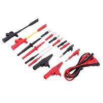 Multi Meter Test Lead Crocodile Clip Banana Plug Piercing Probe Set Kit for Maintenance Brass, PVC