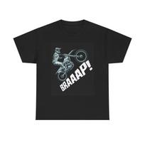 Braap Dirtbike Graphic T Shirt Bikes Motorcycles Unisex Heavy Cotton Tee S