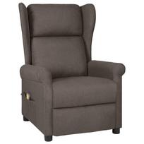 Massage Chair Brown Fabric