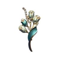 Fashion Elegant Flower Tulip Brooches For Women Clothing Coat Jewelry Accessries Gift A1