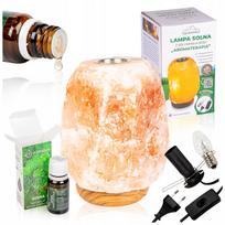 AROMATHERAPY SALT LAMP with NATURAL PINE oil for aromatherapy