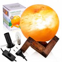 Salt lamp - a ball in a stand made of natural Himalayan salt - ionizer