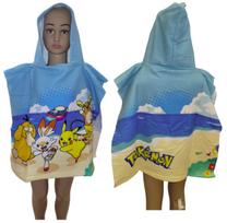 PIKACHU POKEMON Hooded Bath Poncho Towel