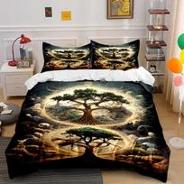 Magical Tree of Life Bedding Set Bedding set (1 duvet cover, 2 pillowcases, duvet not included) 135x200cm