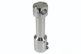 Downhill STR8 Handlebar Adapter/Stem/Mount, Chrome, MBK Nitro/Yamaha Aerox