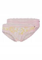 aM4788 WOMEN'S COTTON SKINNY PANTIES 36/S 2-PACK