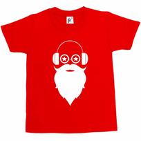 Cool Rock Music Santa Claus Wearing Headphones Kids Boys  Girls T-Shirt XXXXL