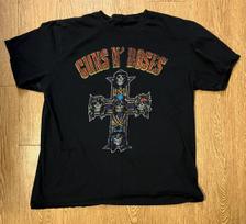 Guns N’ Roses T Shirt Skull Cross Graphic Black Adult Rock Tee - XL Unisex T-Shirt XXL