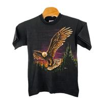 Vintage Hazelwoods Eagle Shirt Size Medium Single Stitch Cotton USA America Unisex T-Shirt S
