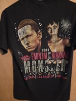 Eminem 2014 Ft Rhianna Monster Tour Shirt Jerzees Size Small Unisex T-Shirt XXL